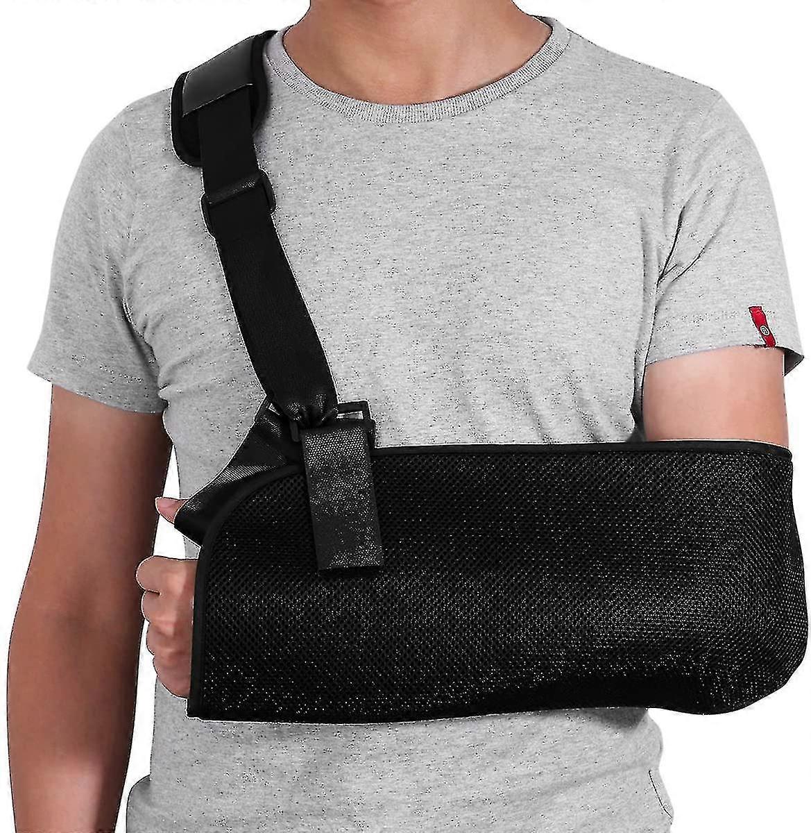 Arm Sling - Shoulder Immobilizer For Broken Fractured Arm - Adjustable Arm