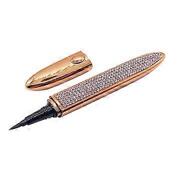 Zelfklevende Rhinestone Eyeliner Pen voor Vrouwen - Langdurige make-up met zeer elastische borstelkop
