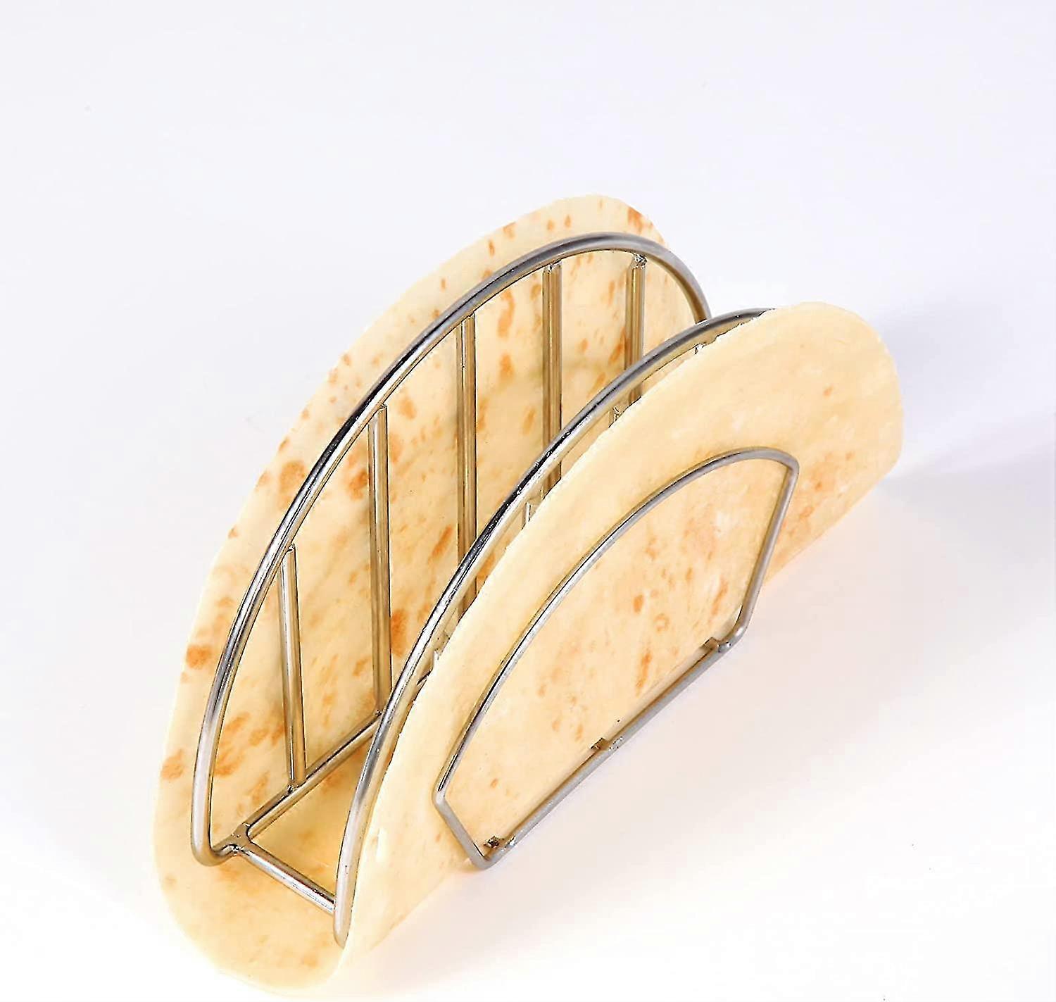 Taco Shell Mold Stand - Stainless Steel Tacos Shells Maker For Baking, Fryer Or Air Frying Make Crispy Flat-bottom Tacos Shells Holder Stand Tortilla