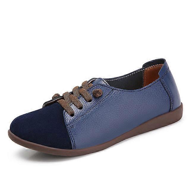 Platte mode schoenen Echt lederen mocassin stijl