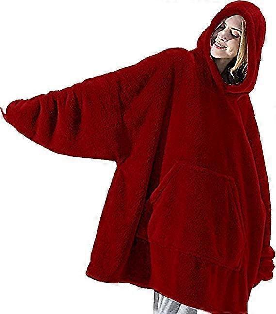 Oversized Wearable Blanket Hoodie for Women Men Super Soft Warm