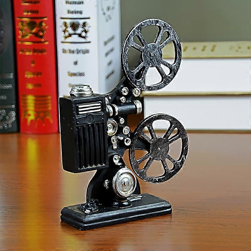 Statua Ornamento Proiettore Cinematografico Vintage In Resina – Decorazione Retro Per Casa, Bar O Ufficio, 23,5 Cm