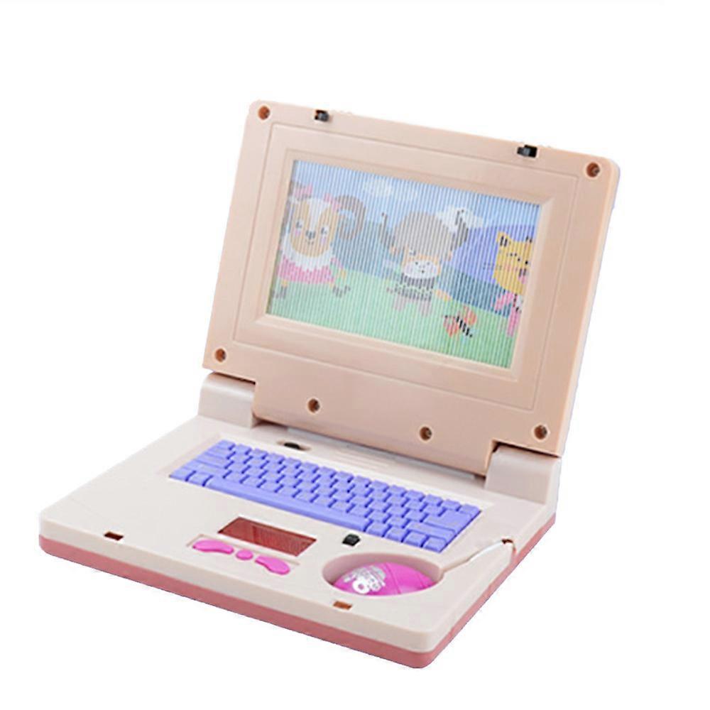 Simulation Laptop English Learning Cartoon Music Computer With Lighting Enlightenment Early Education Toy