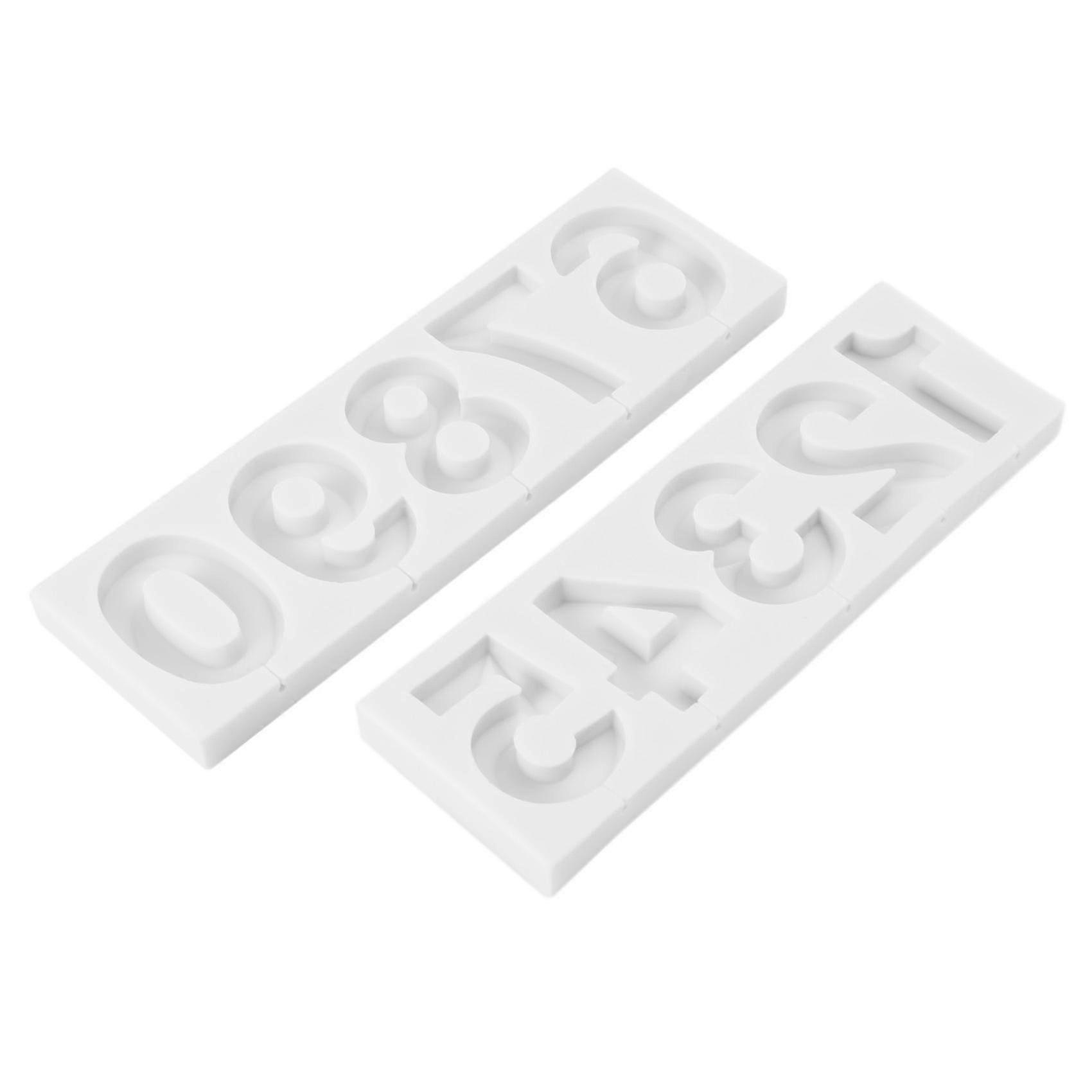 Silicone Number Mold,3d Number Mold Compatible With Cake Decoration,candy Mold