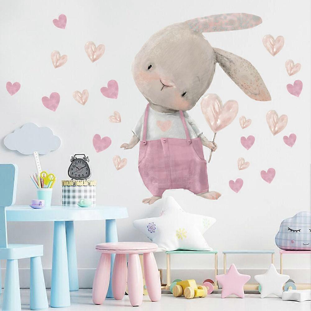 2PCS Cute BunniesAnimal Wall Sticker