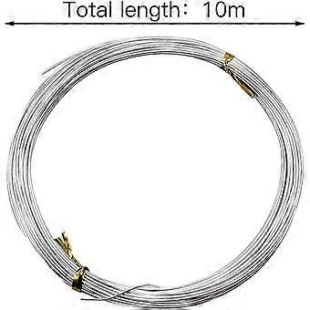 PATIKIL Filo Acciaio Inox 304 Per Gioielli - 100 Metri (328 Ft), Diametro 0,6 Mm, 22 Gauge, Argento, Per Creazioni Fai Da Te, Perline, Braccialetti, Sculture