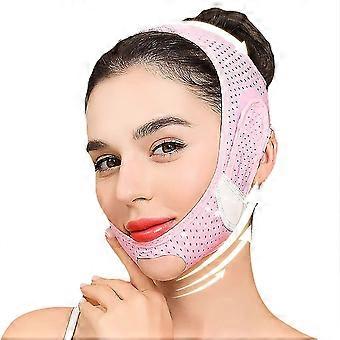 Cinturino dimagrante per il viso, doppio riduttore del mento, cintura di sollevamento del viso a forma di V per le donne, maschera antirughe