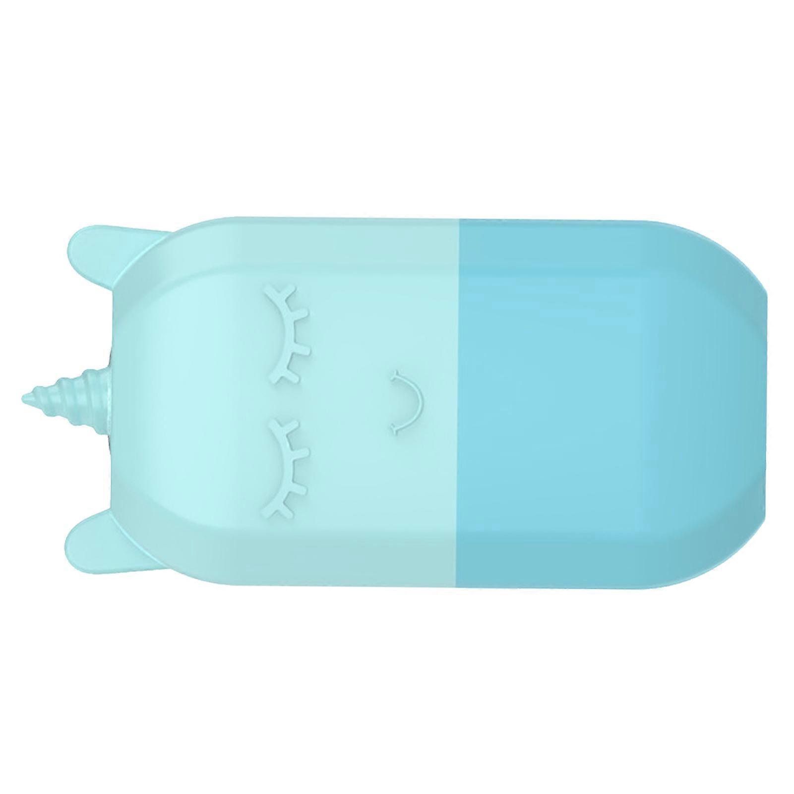 Ice Face Roller Mold Anti Slip Nesting Design Cute Pain Relief Lightweight Ice Facial Eye Roller for Skin Care Massage Blue