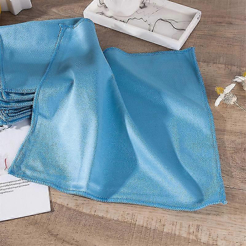 Microfiber Glass Cleaning Cloths - 8 Pack (30*30 Cm) - Streak Free - Lint Free - Quickly Clean Windows, Windshields, Mirrors, And Stainless St
