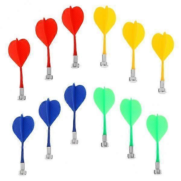 10x12 Pieces Colorful Magnetic Darts Safety Replacement Dart Indoor Game Target