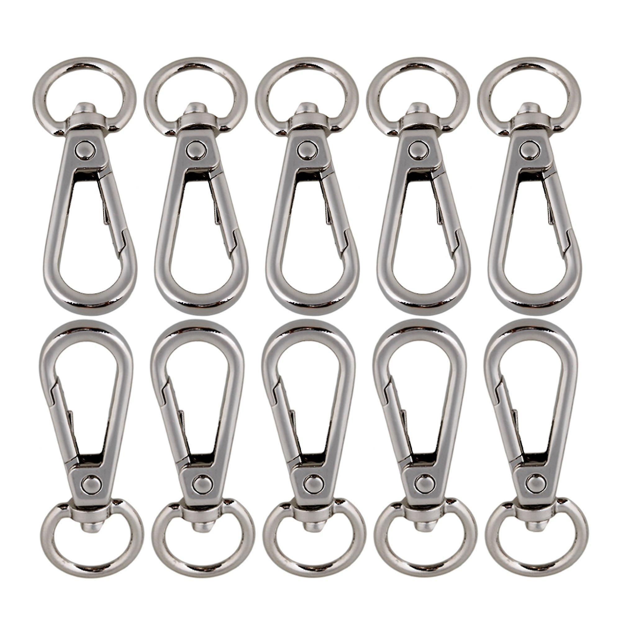Clasps Hooks Silver Swivel Clasps Lanyard Snap Hook Lobster Claw Clasp Diy Set Of 10