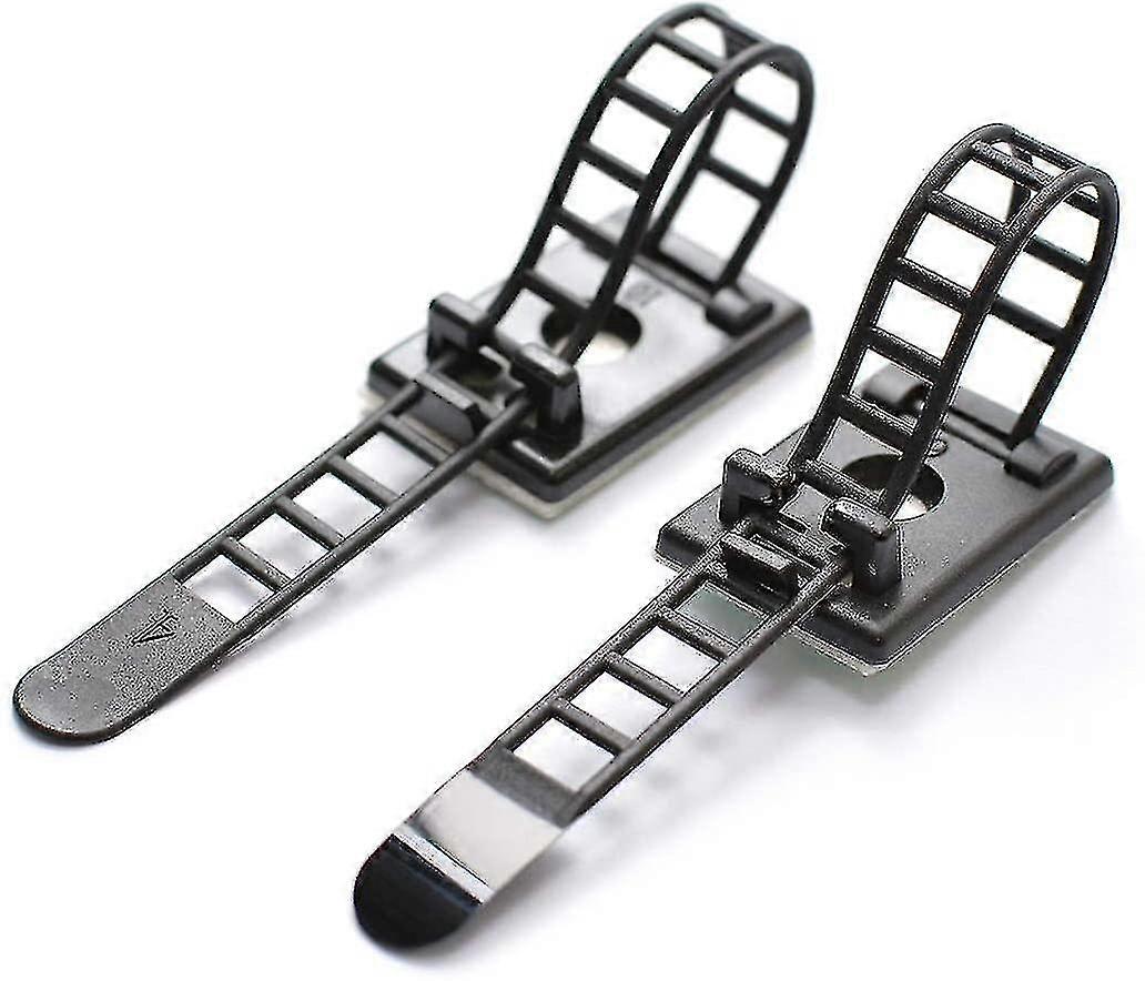 50pcs Adhesive Cable Ties Adhesive Cable Ties Adjustable Nylon Cable Ties