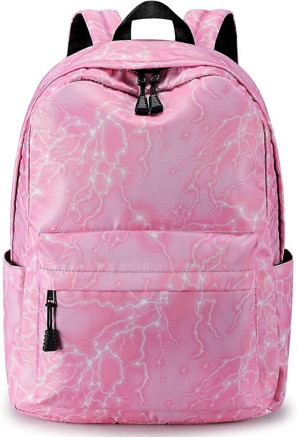 15,6 tum Starry Lightning Snygg Ryggsäck Resa Ryggsäck Skolväskor för tonåring Flickor Pojkar Studenter Utomhus Vandring Camping Helg Ryggsäck