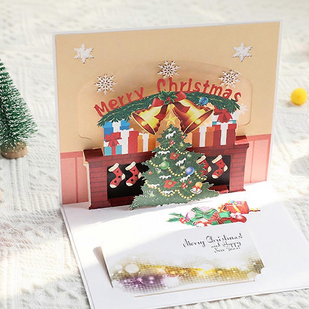 Biglietto di auguri di natale 3D vacanze biglietto di natale pop-up/design del c