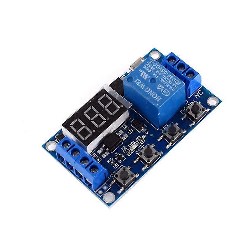 DC 6-30V Support Micro-USB 5V LED Display Automation Cycle Delay Timer Control Off Switch Delay Time Relay 6V 9V 12V 24V