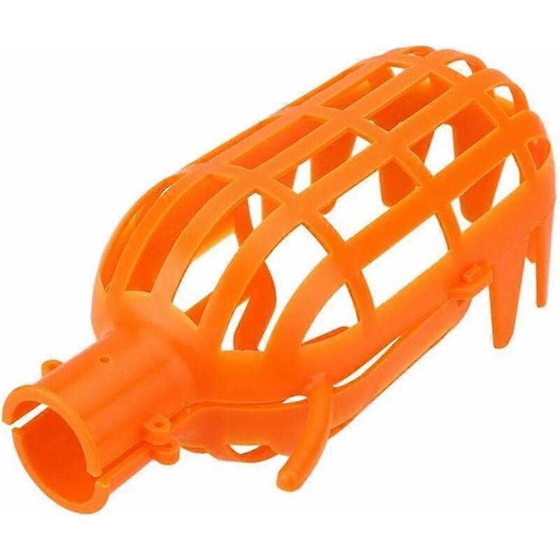 Plastic Fruit Basket Head Labor-Saving Tool Gather Fruit for Harvest (Orange)
