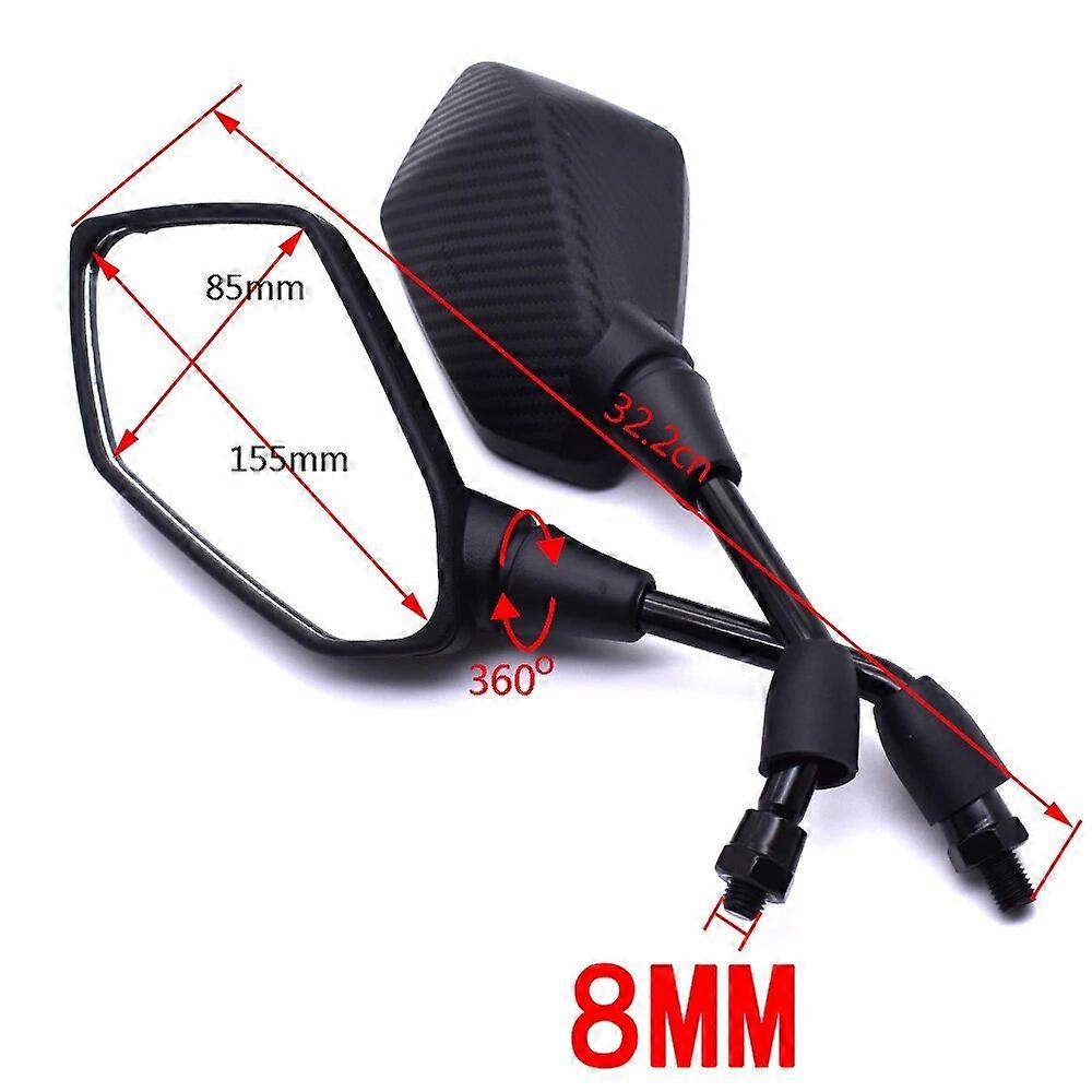 Universal 8mm 10mm Motocycle Scooter E-Bike Back Side Convex Mirror Motorcycle Mirror Handle Bar End Side Rearview Mirrors