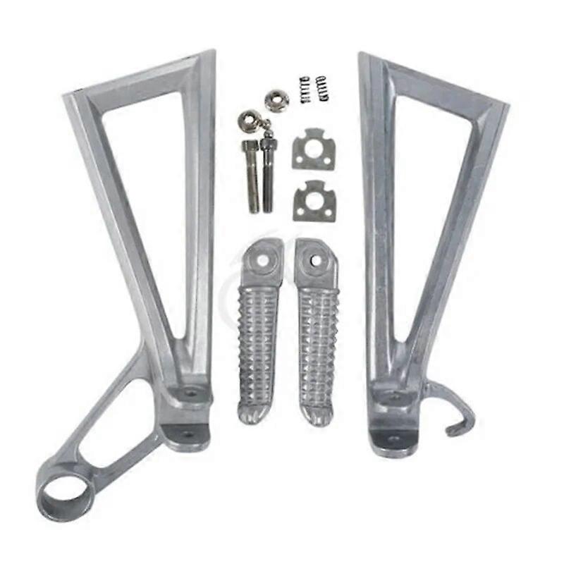Motorcycle Rear Footrest Foot Pegs Brackets Set For Yamaha YZF R6 2003-2005 04 R6S 2006-2009 07 08