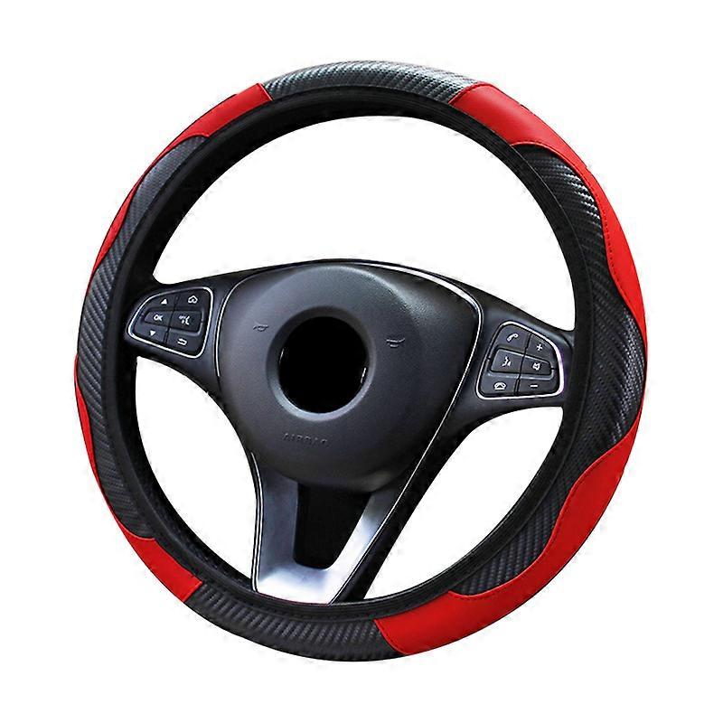New Car Steering Wheel Cover Comfort Durability Safety Case Soft and Snug Grip Universal Breathable Anti-Slip Spo 15 inch Orange