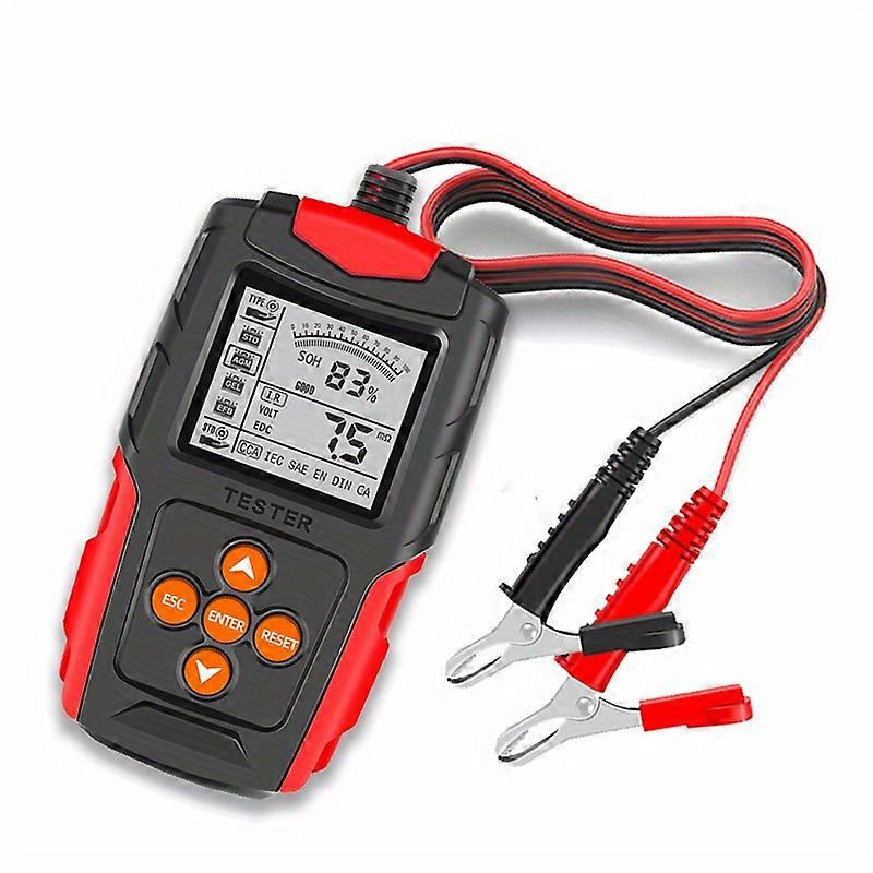 Digital Battery Tester for 12V and 24V Batteries - Test Wet, GEL, SLA, Flooded, EFB, Lead-Acid, and AGM Batteries with Ease