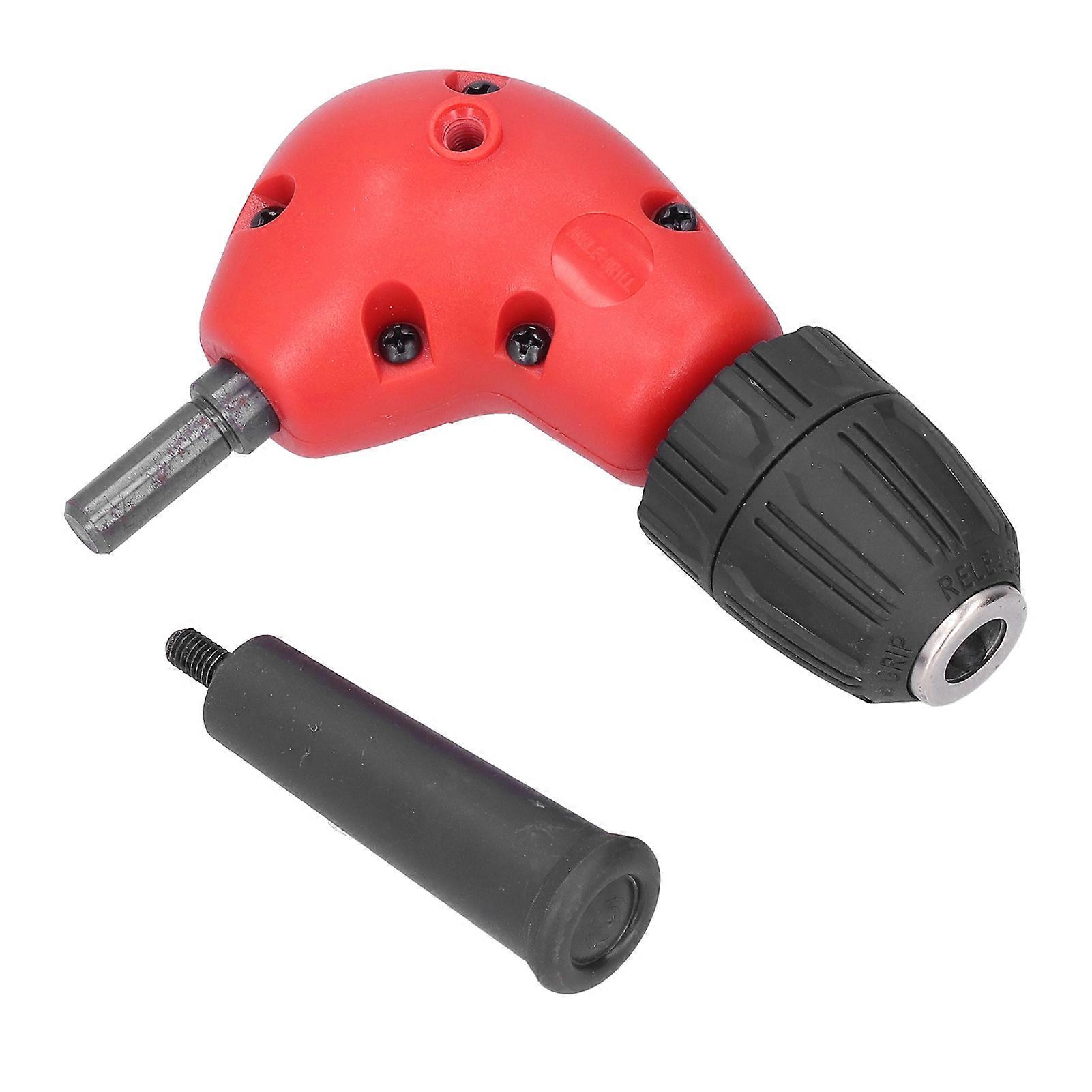 Right Angle Drill Adapter 90 Degree Bend Extension Attachment with 3 Jaw Chuck Repair Tool