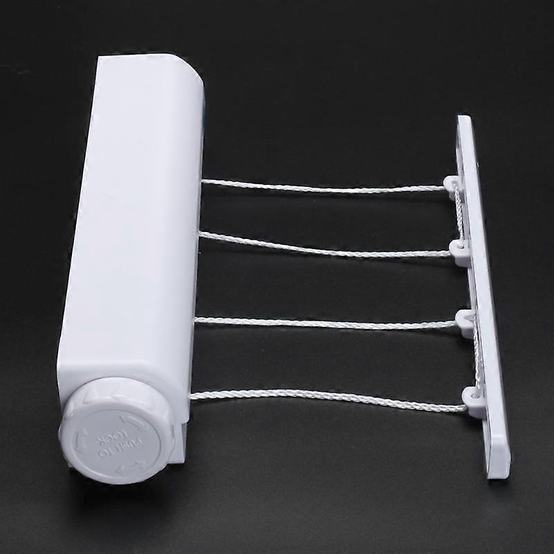 Clothes Hanger Wall Drying Rack Mounted Folding Laundry Retractable Foldable