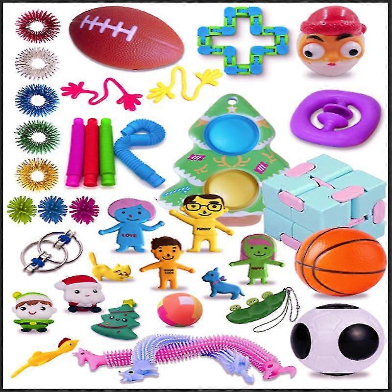 Ensemble de jouets de décompression Boîte cadeau de Noël Adulte Exhaust Décompression Jouet-3