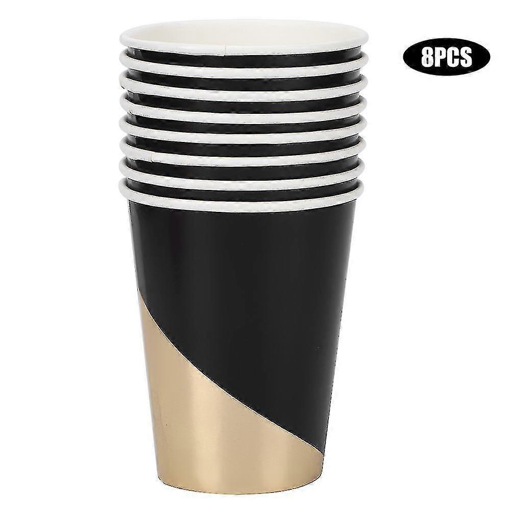 8pcs 270ml Disposable Paper Cups - Ideal for Birthday, Wedding, Party Supplies and Home Use
