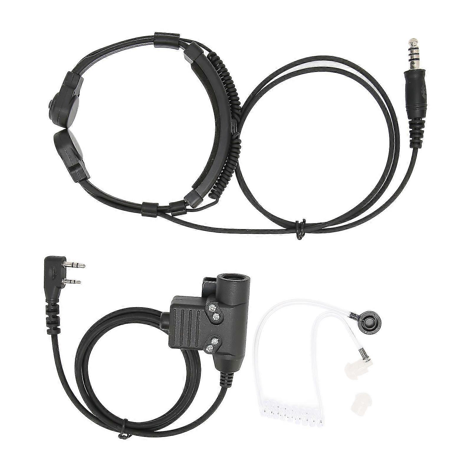 Adjustable Walkie Talkie Headset with PTT for Kenwood TK-3107 - 7.1mm Noise Reduction