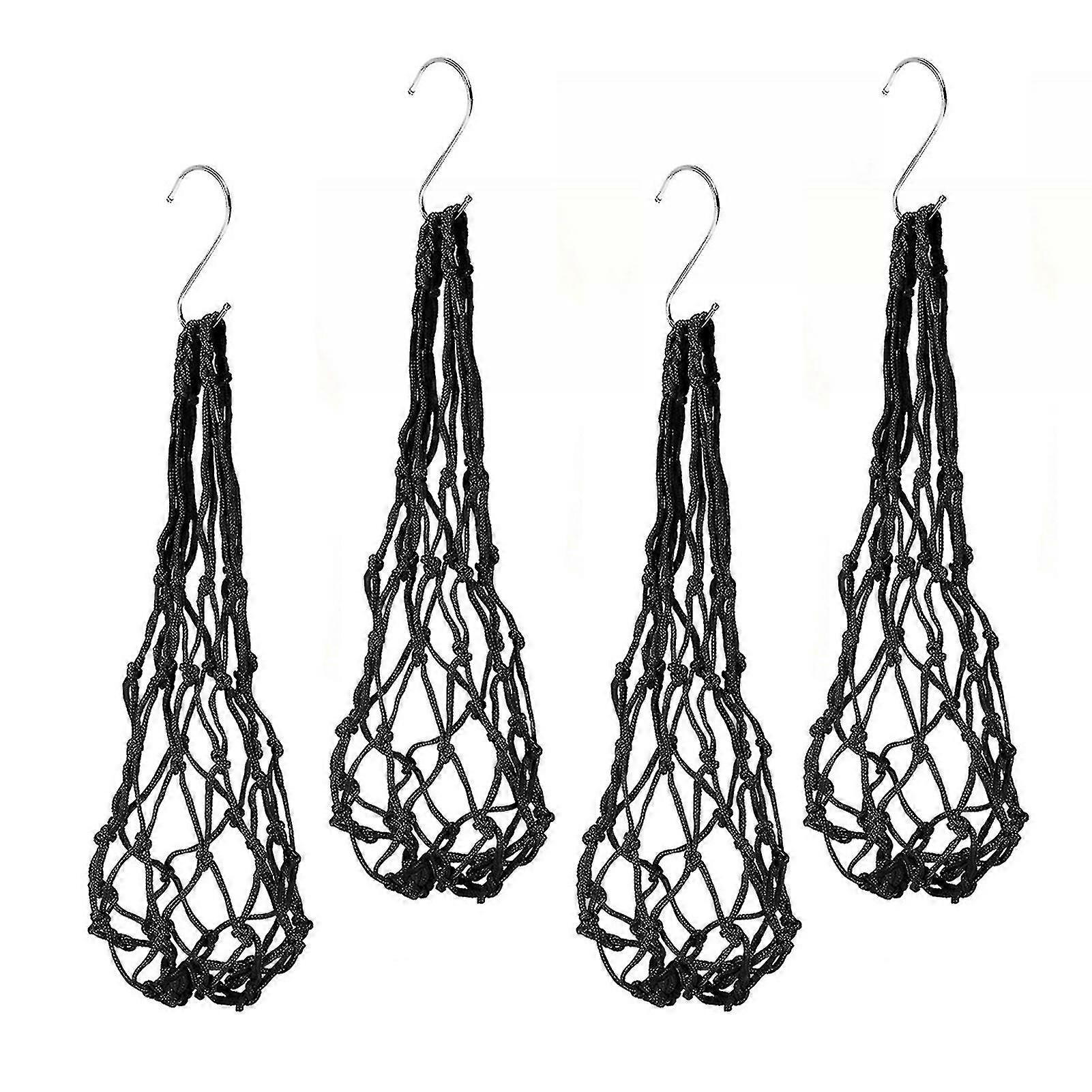 4pcs Net Bag Chicken Vegetable Hanging Feeder Healthy Feeding Even Mesh Simple Installation Chicken Vegetable Feeder