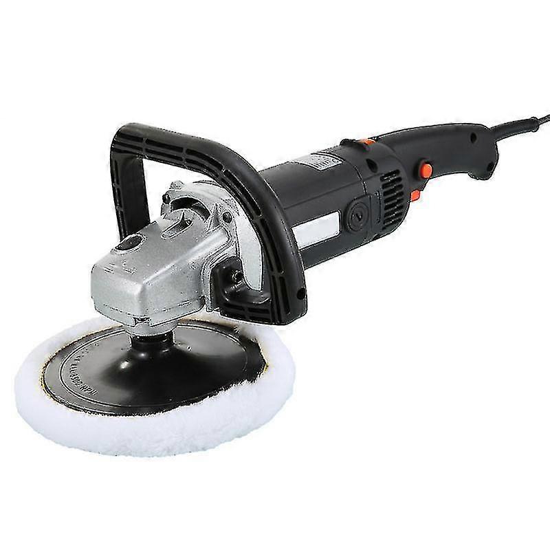 آلة تلميع، 1400 واط 3000 دورة في الدقيقة، وسادة تلميع، 8 سرعات متغيرة مع بدء تشغيل ناعم، مقبض على شكل حرف D، قرص صوف 180 مم لتلميع السيارات وتشميعها