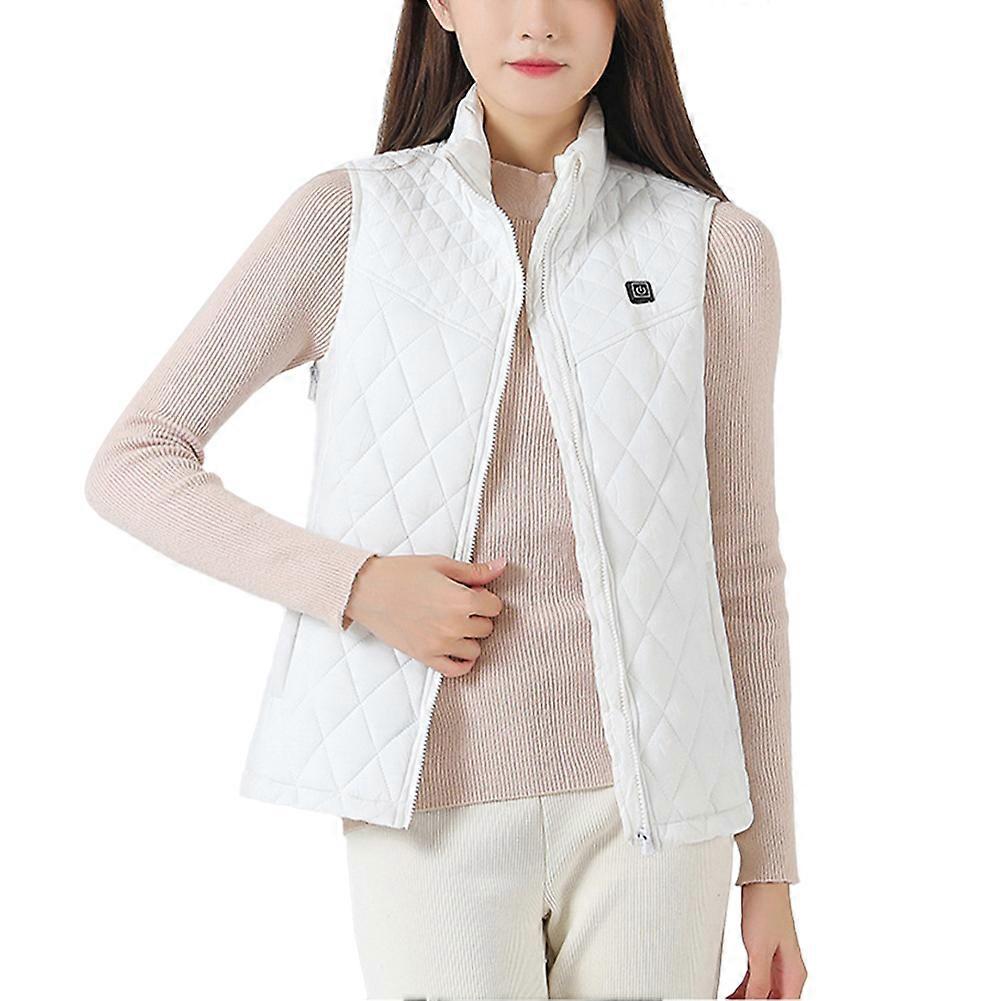 Gilet riscaldato per uomo e donna, giubbotti riscaldanti elettrici USB, giacca riscaldata elettricamente a 3 livelli di temperatura, taglia regolabile