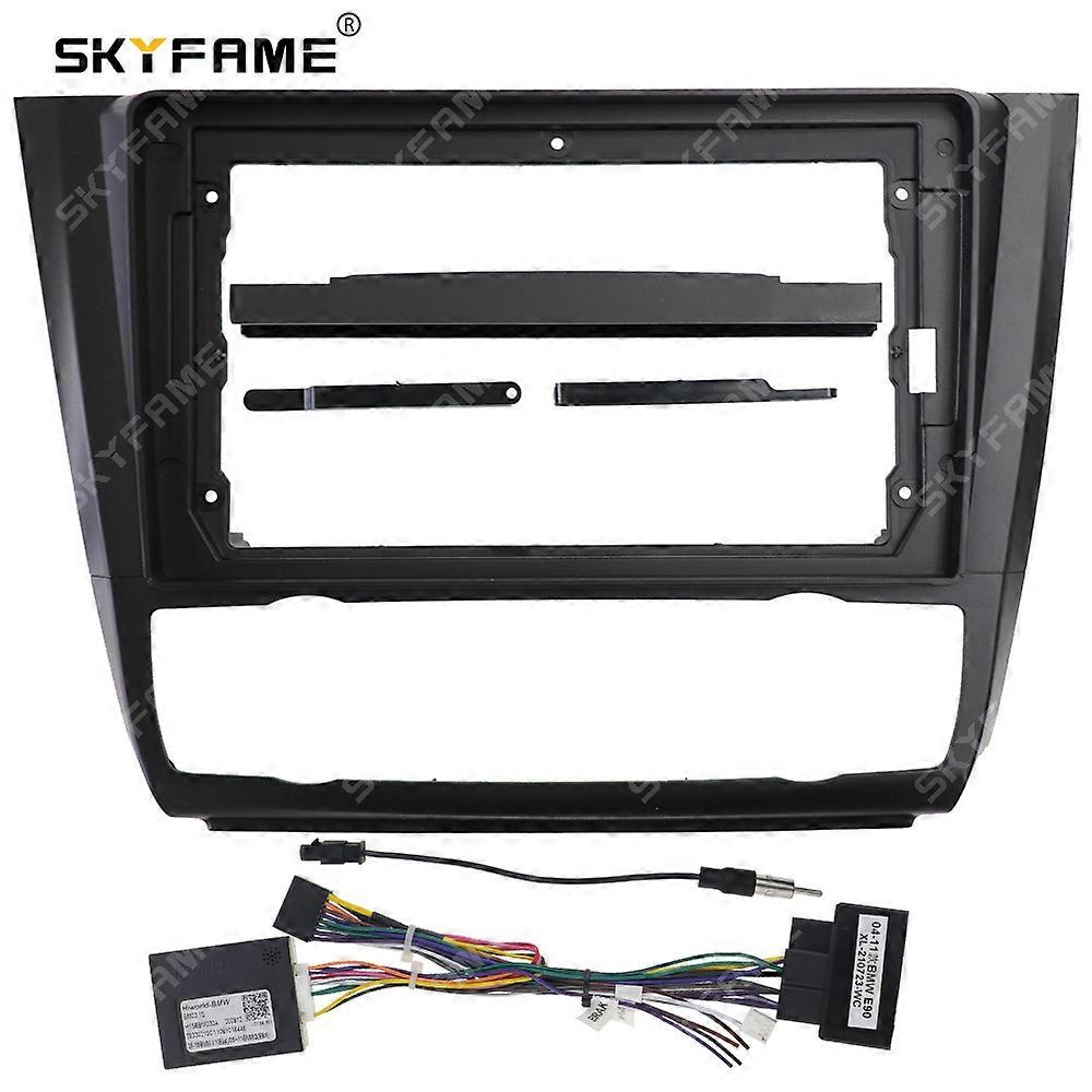 Car Fascia Frame Adapter Canbus Box Decoder Android Radio Dash Panel Frame Kit For BMW 1 Series E81 E82 E87 E88