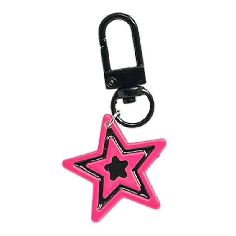 Colorful Star Keychain Pendant Beautiful Star Pendant Lobster Clasp Keychain