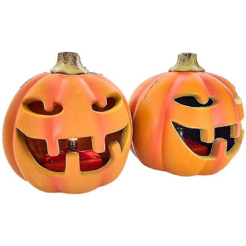 12pcs Halloween Pumpkin Openwork Luminous Jack-o-lantern Easter Halloween Jack-o-lantern
