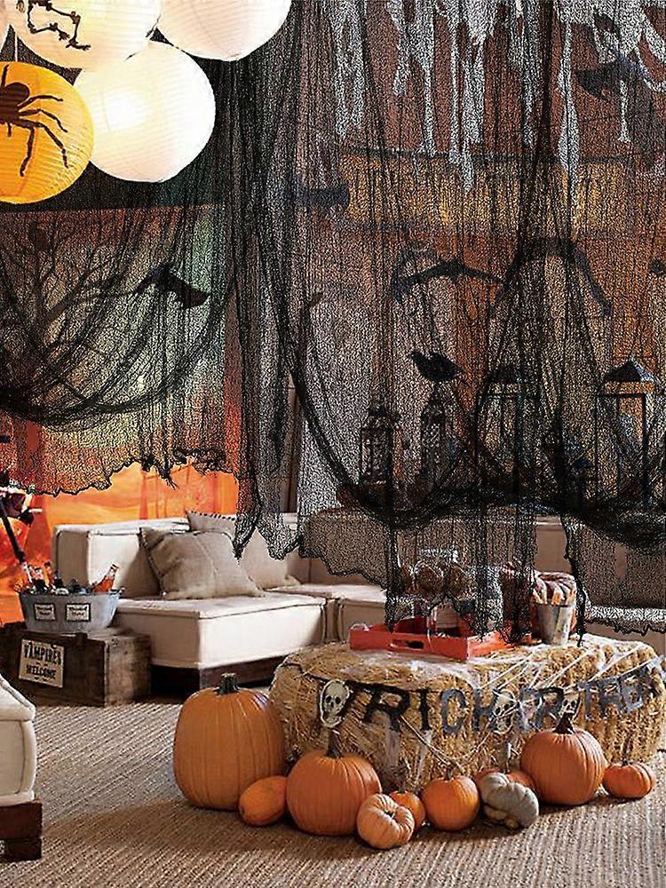 For Halloween Decoration Scary Party Scene Prop Horror Creativity Dense Mesh Table Door Net House Window Creepy Cloth