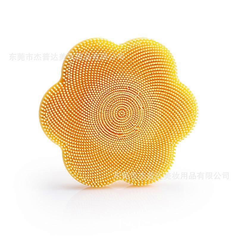 Plum shape silicone face wash brush, nose pore blackhead cleaning brush, massage soft hair cleansing brush for all kinds of skins-easy to use and clea