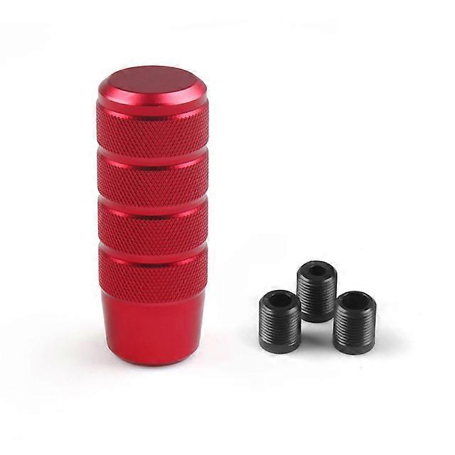 Maxpower 95MM Non-Slip Gear Shift Knob Manual Transmission Aluminum knurled Shifter Lever Knob Red