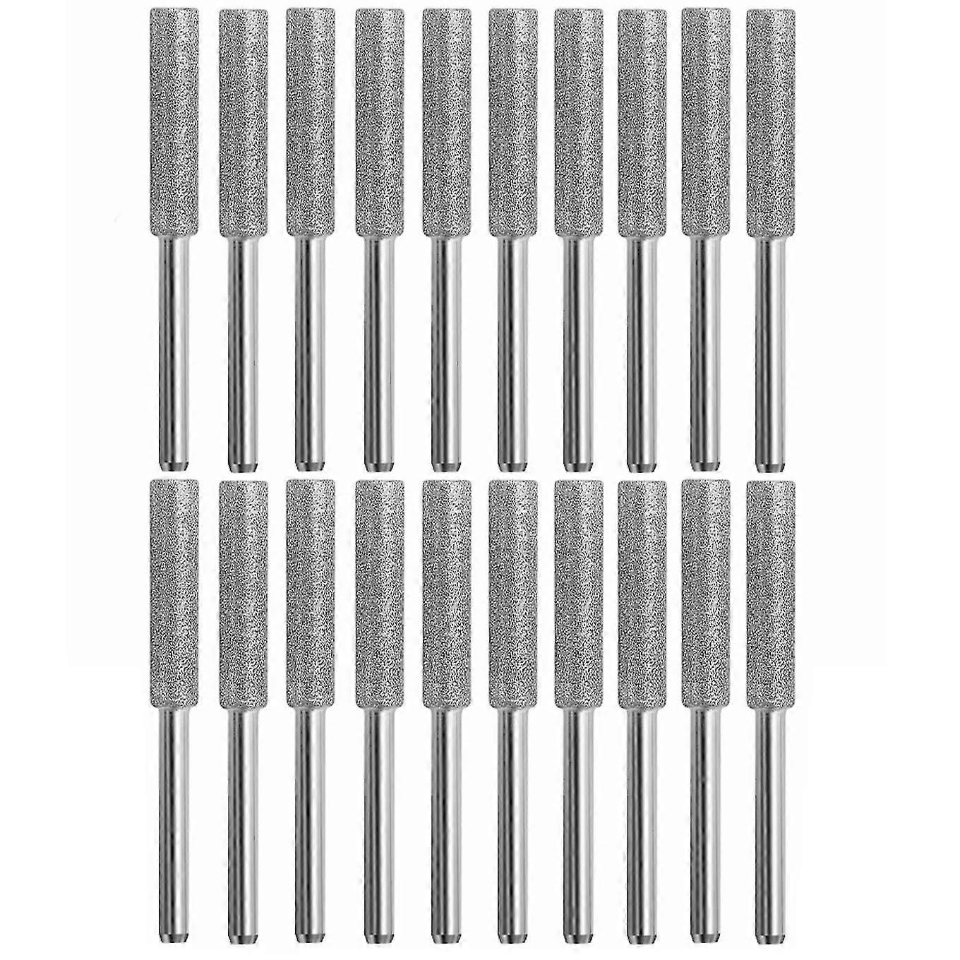 4.8mm Diamond Chainsaw Sharpener Chainsaw Sharpener Stone, 20pcs