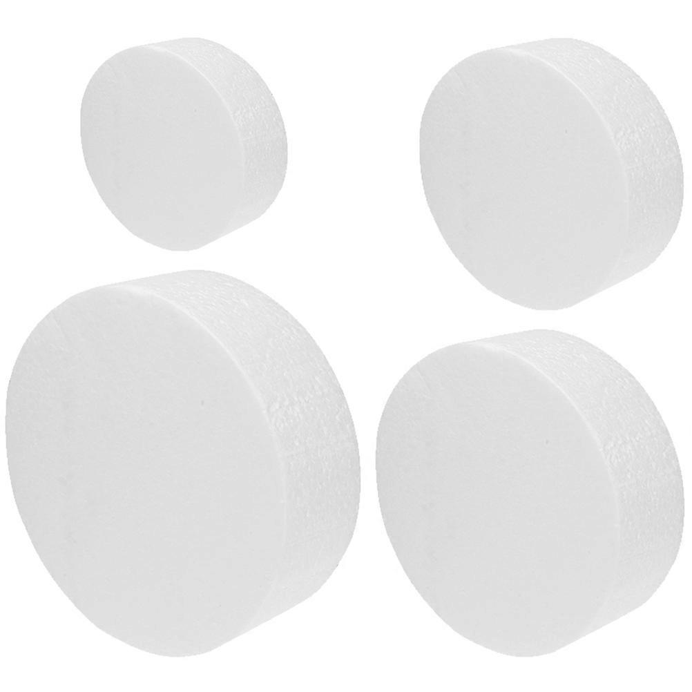 4pcs Fake Foam Cake Model Reusable Dummy Cake Cake Decorating Practice Mold for Bakery