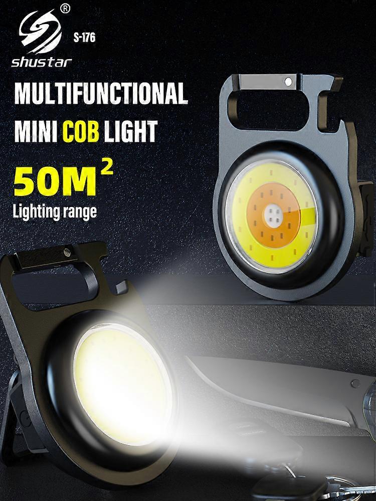 Multifunctional MINI Portable Lamp Super Bright Rechargeable Flashlight Waterproof Light with 3 Light Colors for Outdoor, Indoor