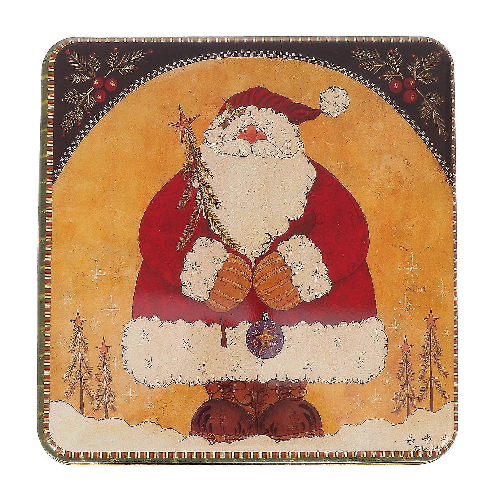 1pc Xmas Candy Box Decorative Candy Case Candy Container Gift Iron Box