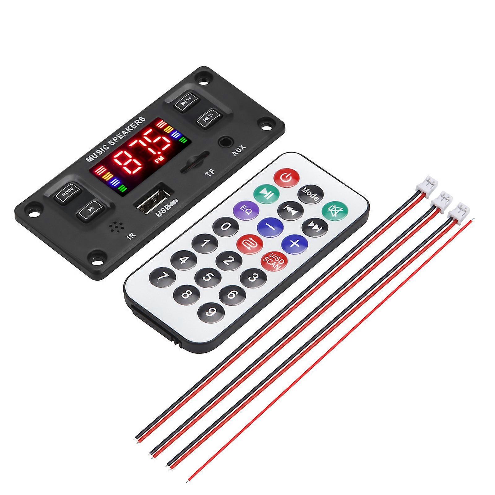 Bluetooth-compatible Audio Decoder Boards Audio Module USB AUX FM Radio