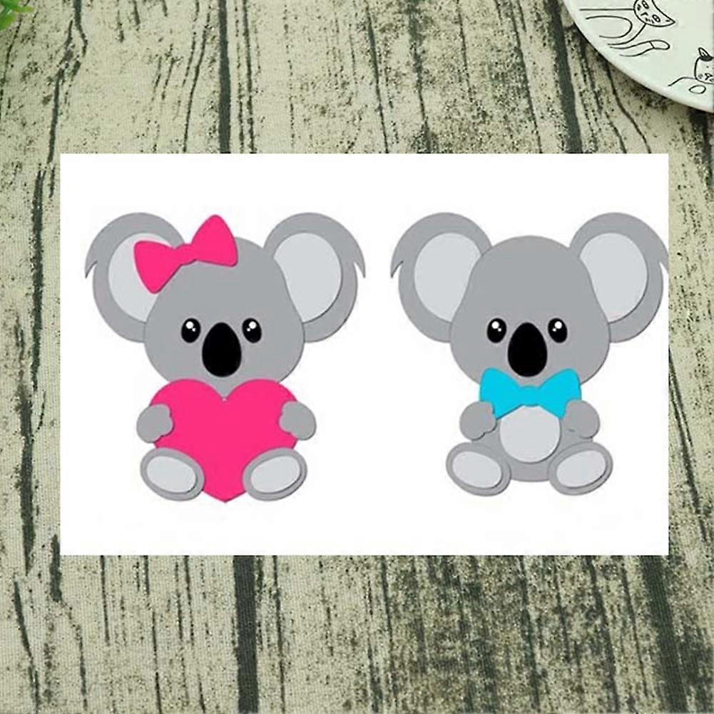 Pochoir Matrice Découpe Métal Koala Pâques - DIY Scrapbooking - Découpe Papier Et Carton - 108x140mm