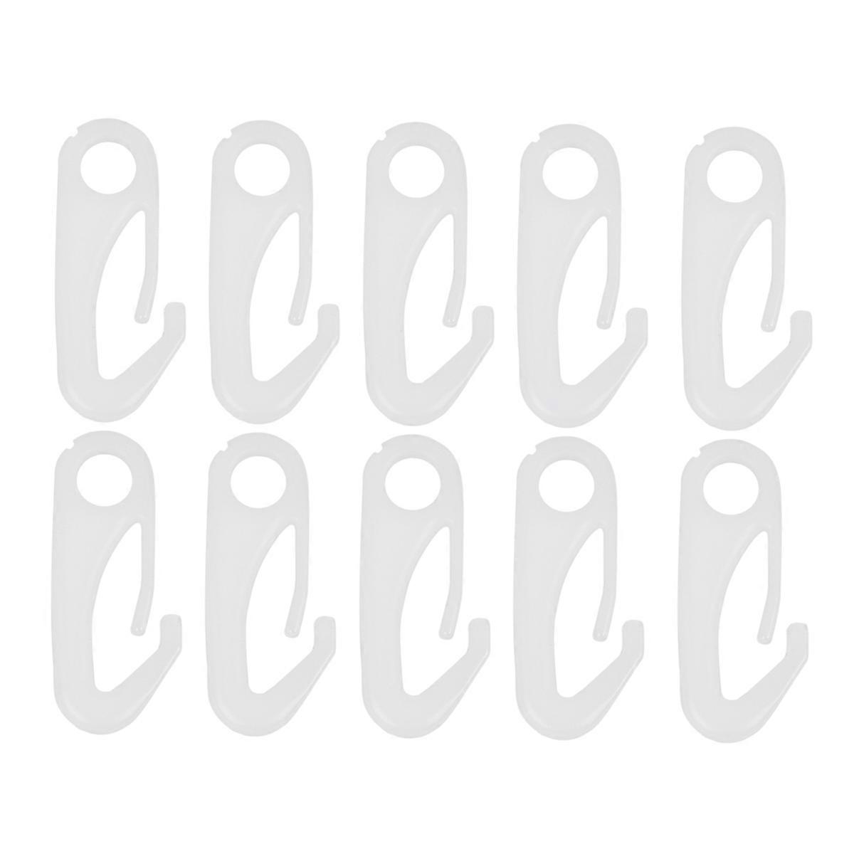 10 Pcs Outdoor Sign Flag Pole Attachment Clip Flag Pole Snap Hook Flag Pole Grommet Clips Nylon Flagpole Attachment Hardware