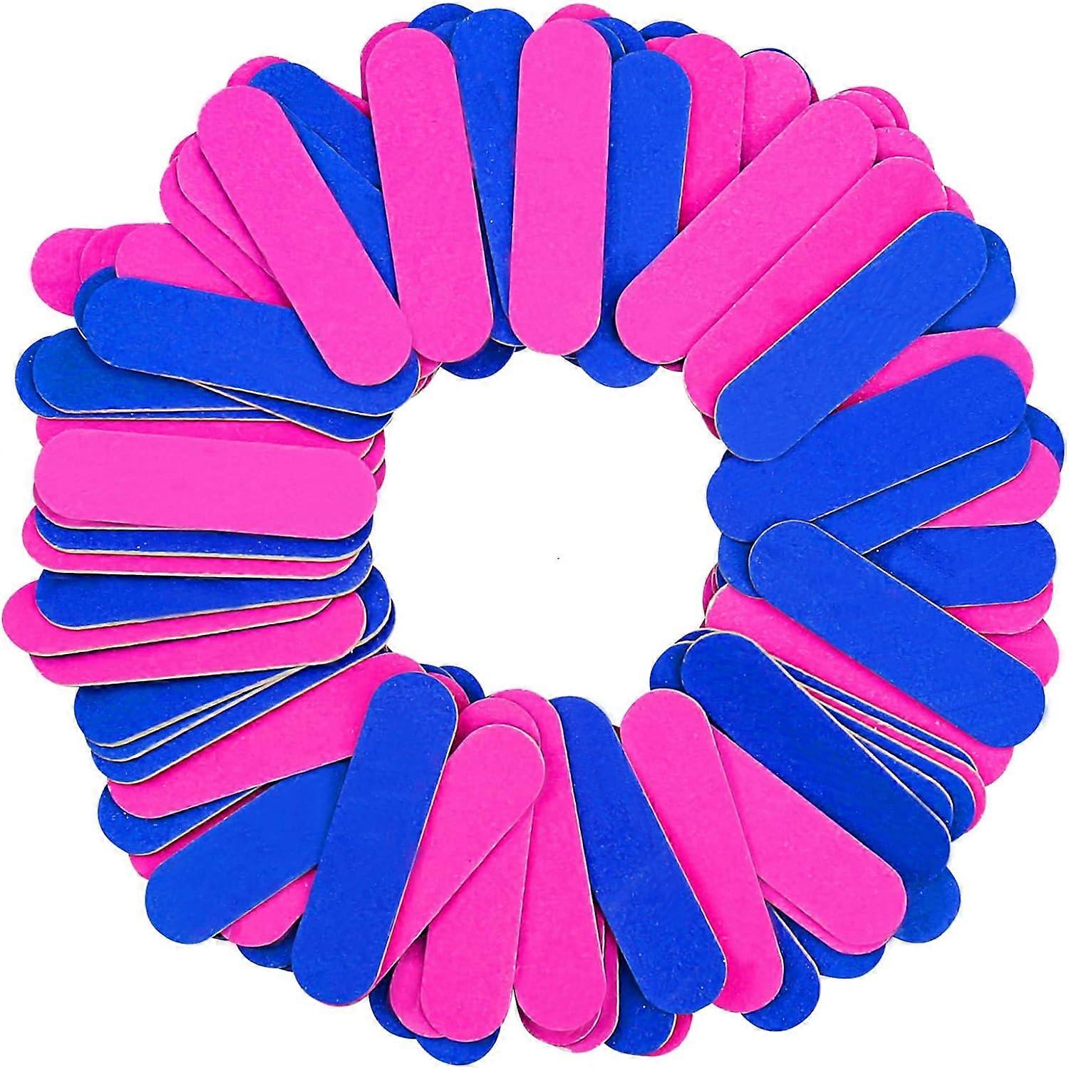 200PCS Nail File Set Disposable Mini Nail FileProfessional Care Mini Nail Files Double Sided Emery Board Buffer Set Grit Double Sided