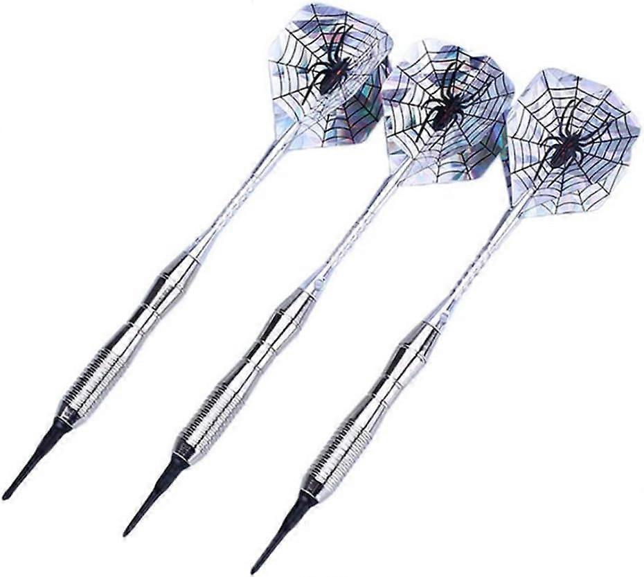 Soft Tip Dart Set, Nylon Tips Dart With Flight For Electronic Dartboard Party Dart Game Supplies For Bar And Game Room(Silvery)(3Pcs)