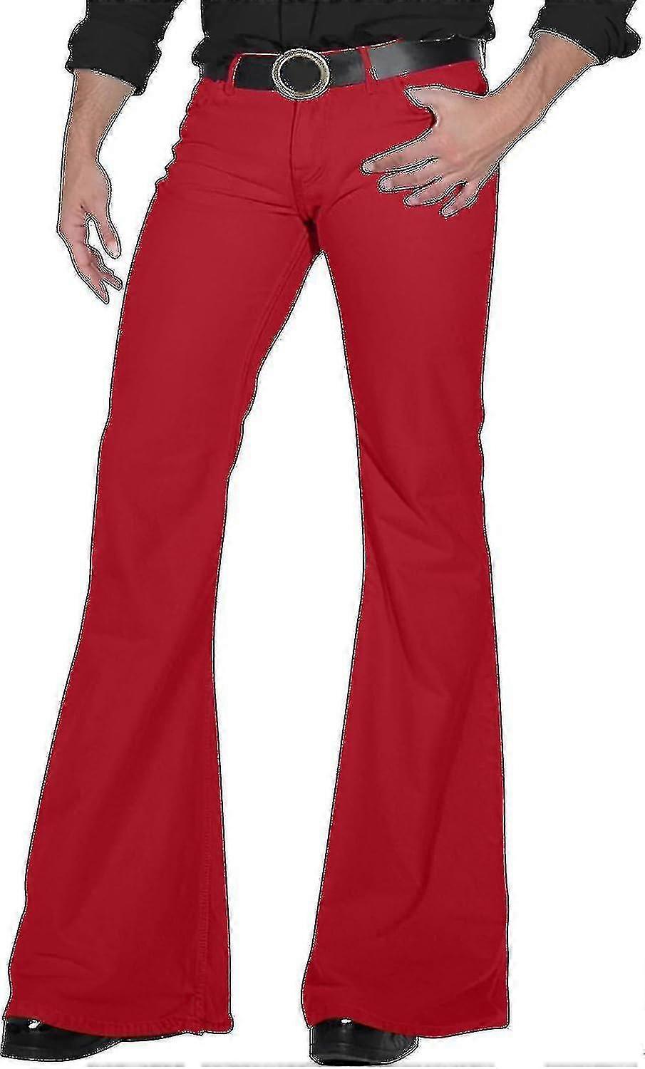 70'ler Disko Pantolon Erkekler Için Erkek Bell Alt Kot Pantolon 60'lar 70'ler Çan Altları Vintage Denim Pantolon Kot Pantolon Erkekler Için LGDV