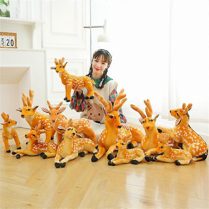 Simulated Sika Deer Pillow Decoration Elk Christmas Decoration Scene Layout