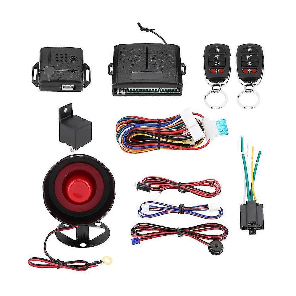 Car Alarm System - Universal Keyless Entry with 2 Remote Control Siren